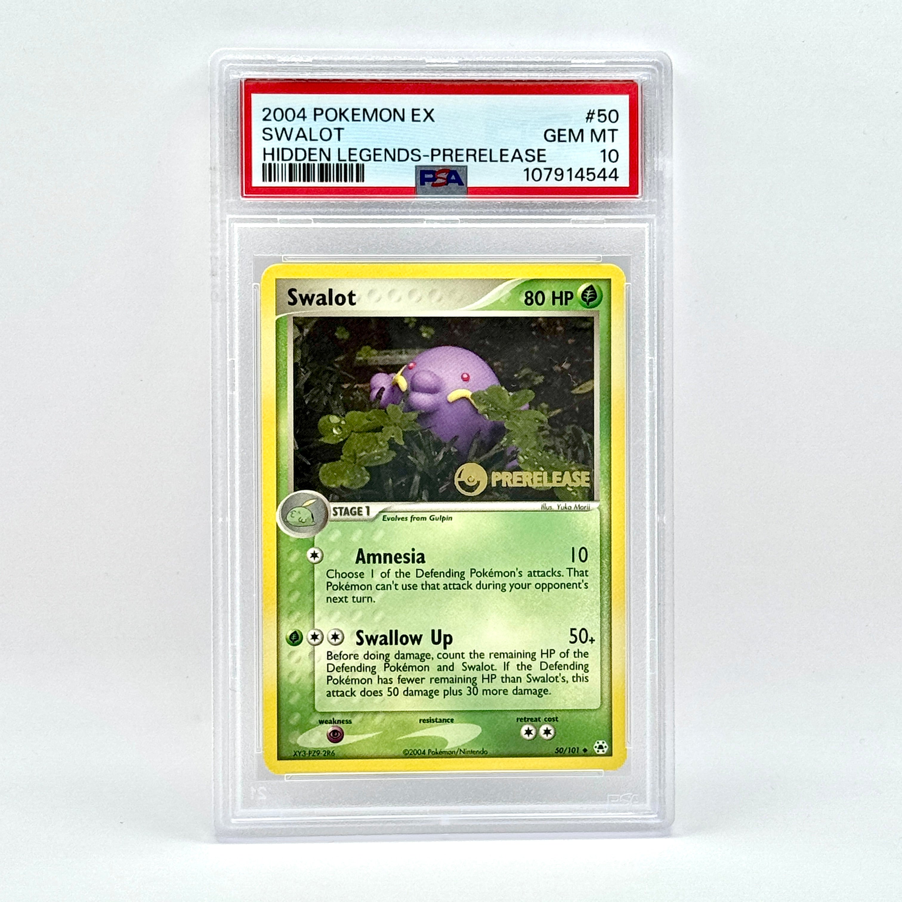 Swalot Hidden Legends pre-release PSA graded 10 (pop 40) – CatchCollect