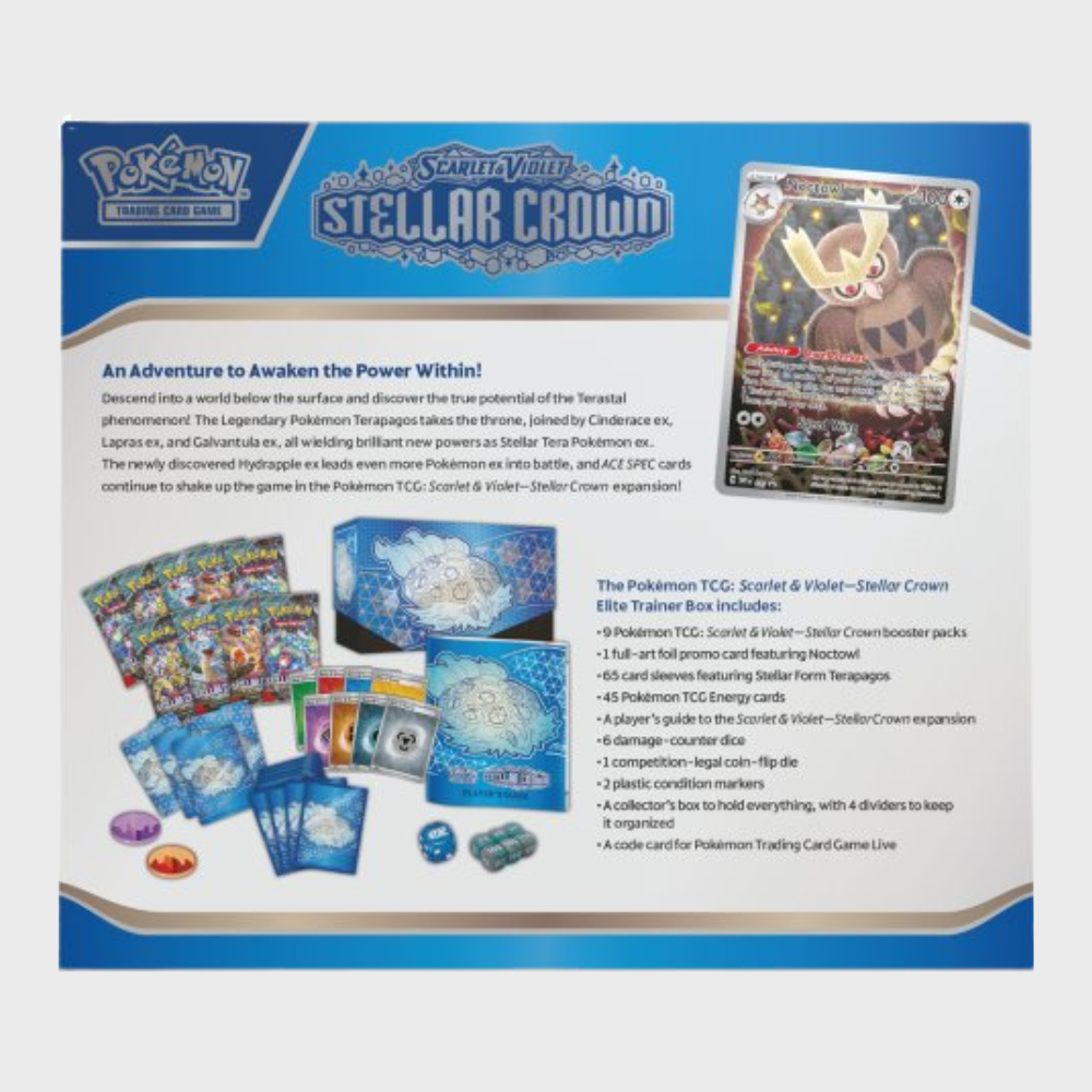 Pokémon - Scarlet & Violet Stellar Crown Elite Trainer Box (ETB)