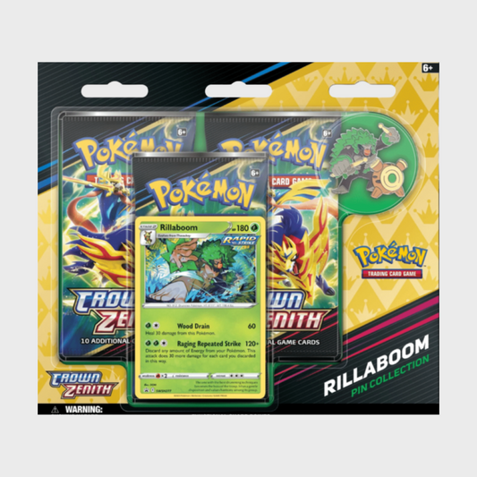 Pokémon Crown Zenith Pin Collection - Rillaboom