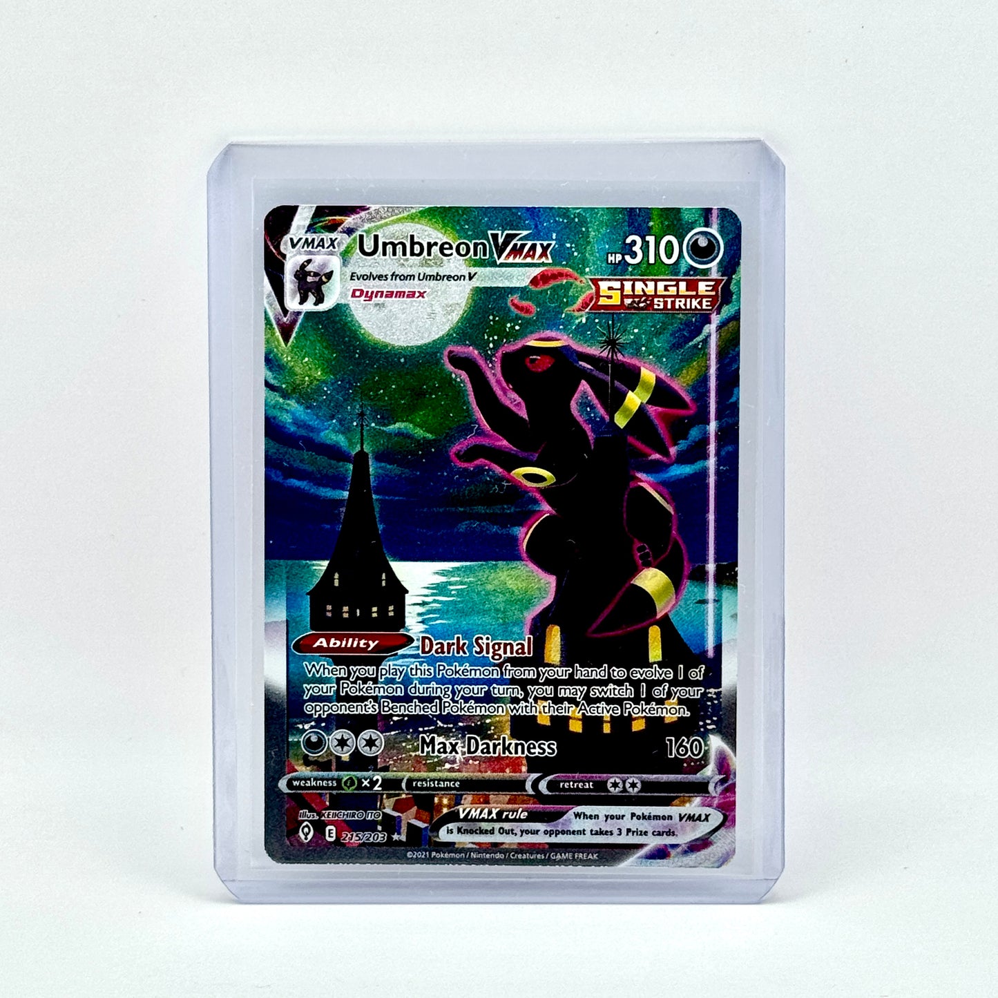 Umbreon vmax (moonbreon) 215/203 Evolving Skies