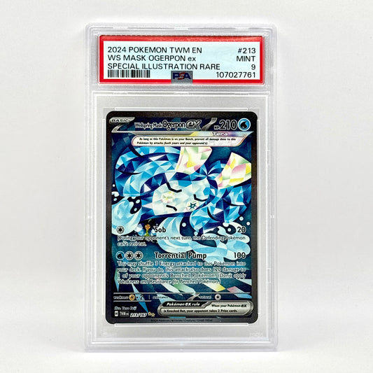 Wellspring mask Ogerpon ex 213 english PSA 9