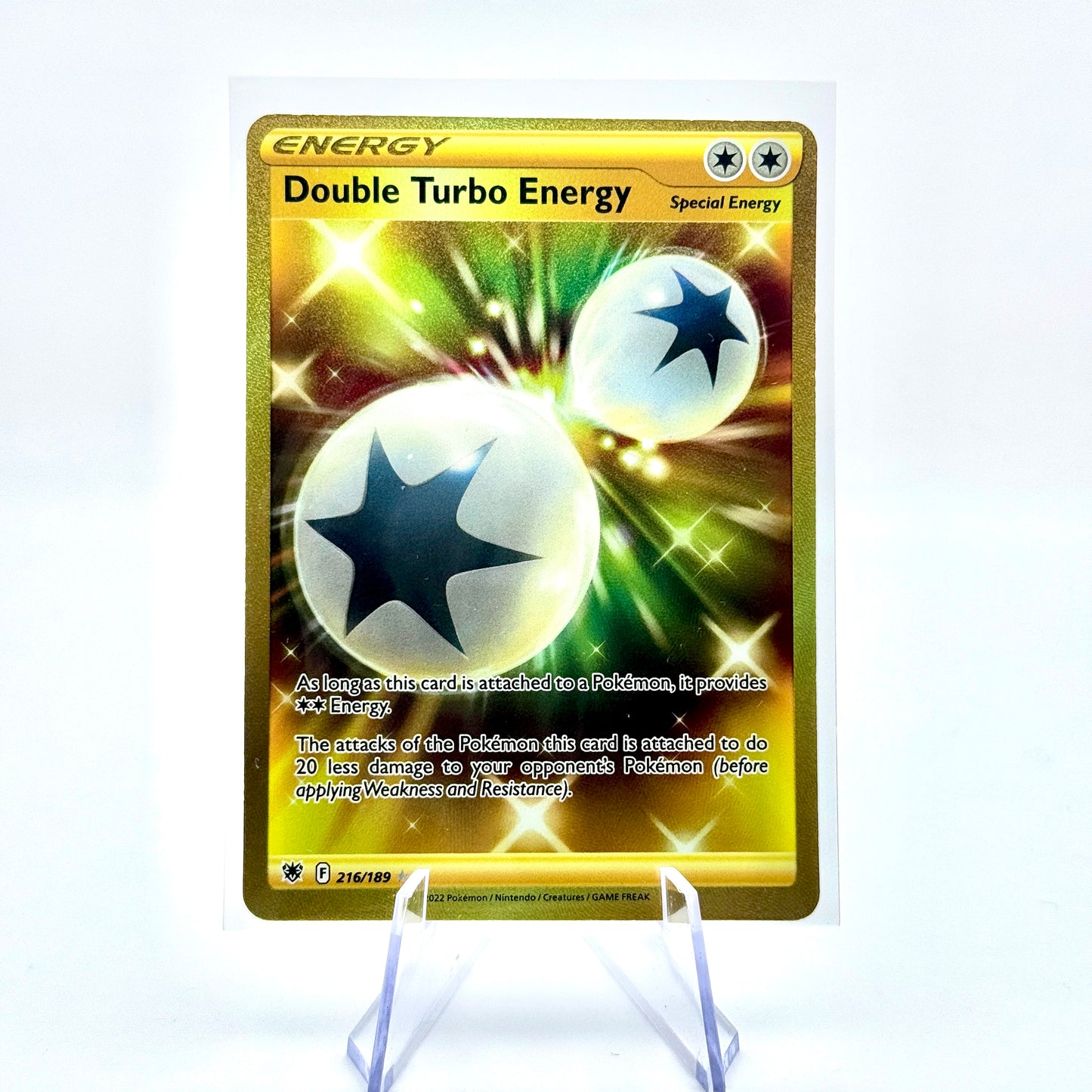 Double Turbo Energy 216/189 gold card