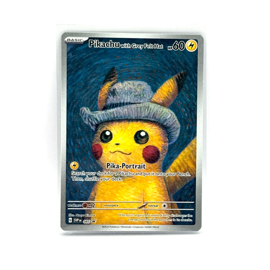Pikachu Grey Felt hat Van Gogh 85 promo