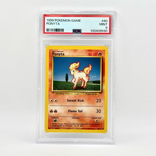 Ponyta 60 pokemon game 1999 psa graded 9