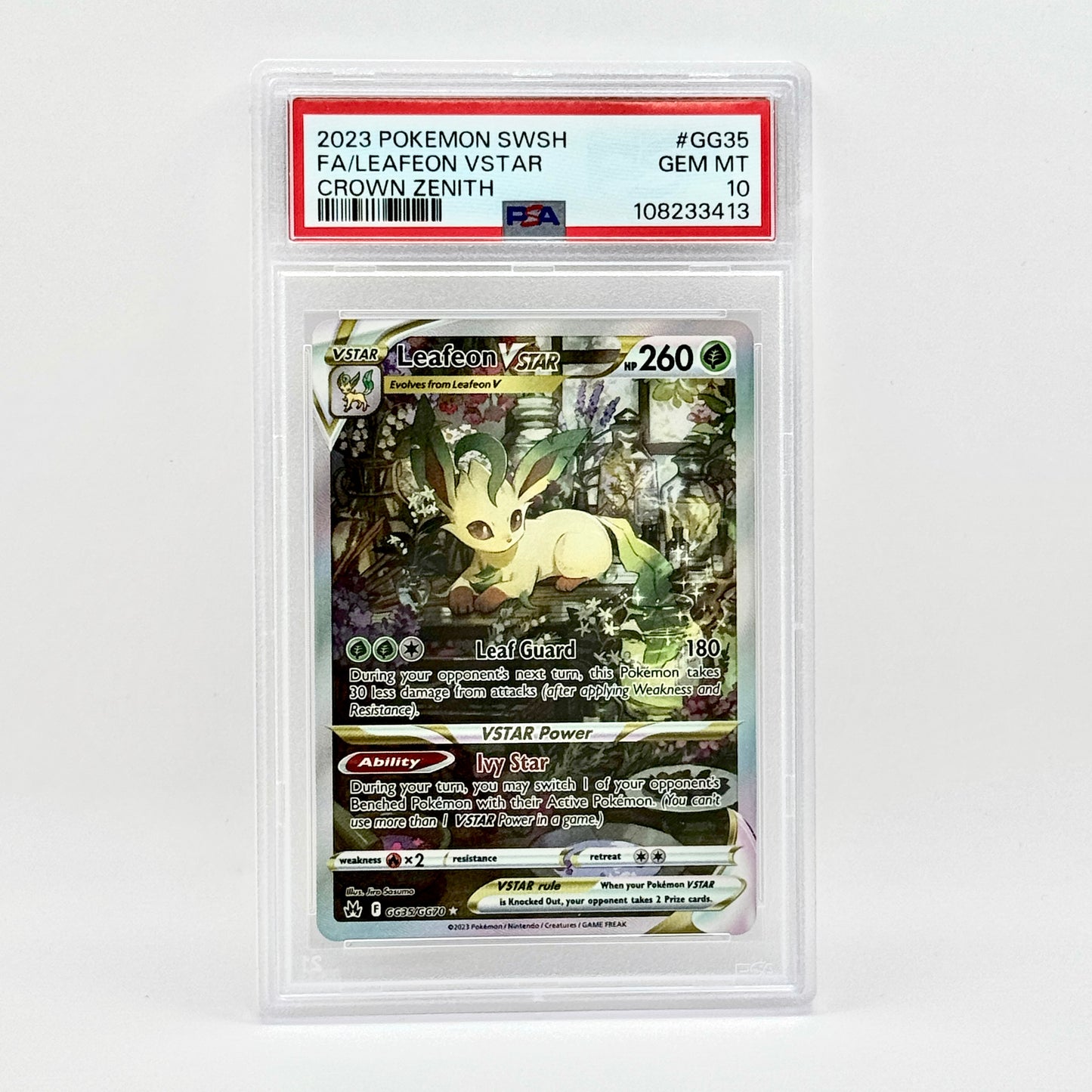 Leafeon GG35 psa 10 graded