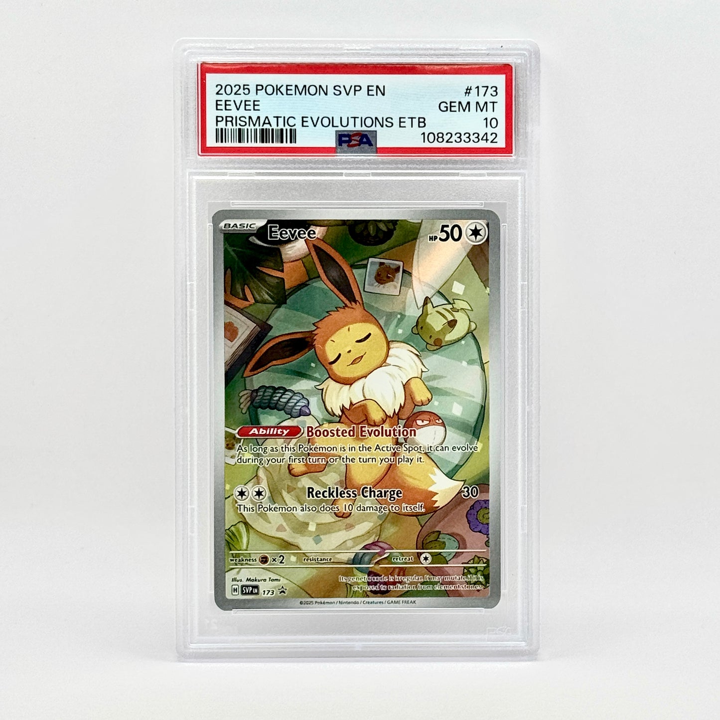 Eevee 173 promo psa 10 graded pokemon kaart