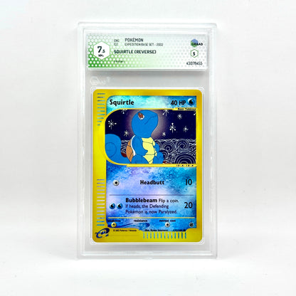 Squirtle [Reverse Holo] #132 Pokemon Expedition graded Graad 7.5