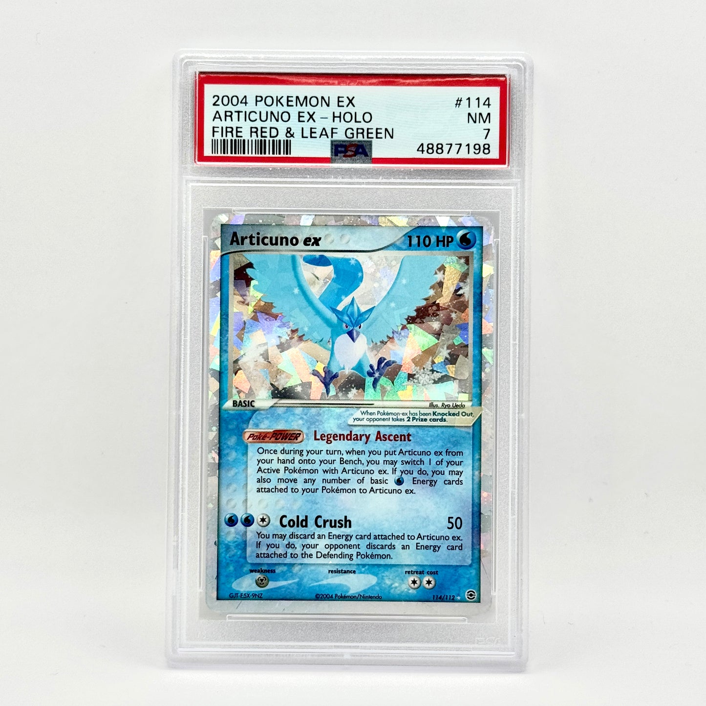 Articuno EX #114 Pokemon Fire Red & Leaf Green graded psa 7