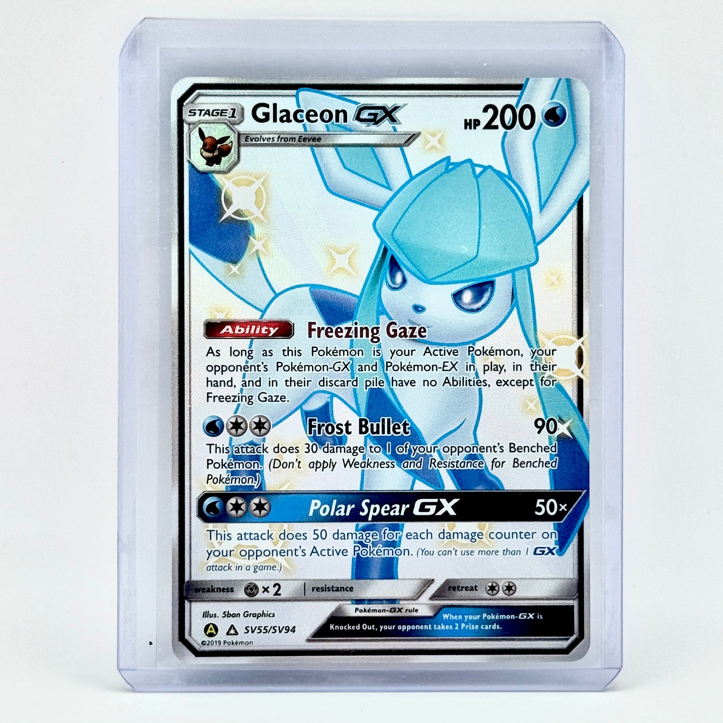 Glaceon GX #SV55 Pokemon Hidden Fates