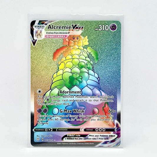 Alcremie VMAX #73 Pokemon Shining Fates rainbow