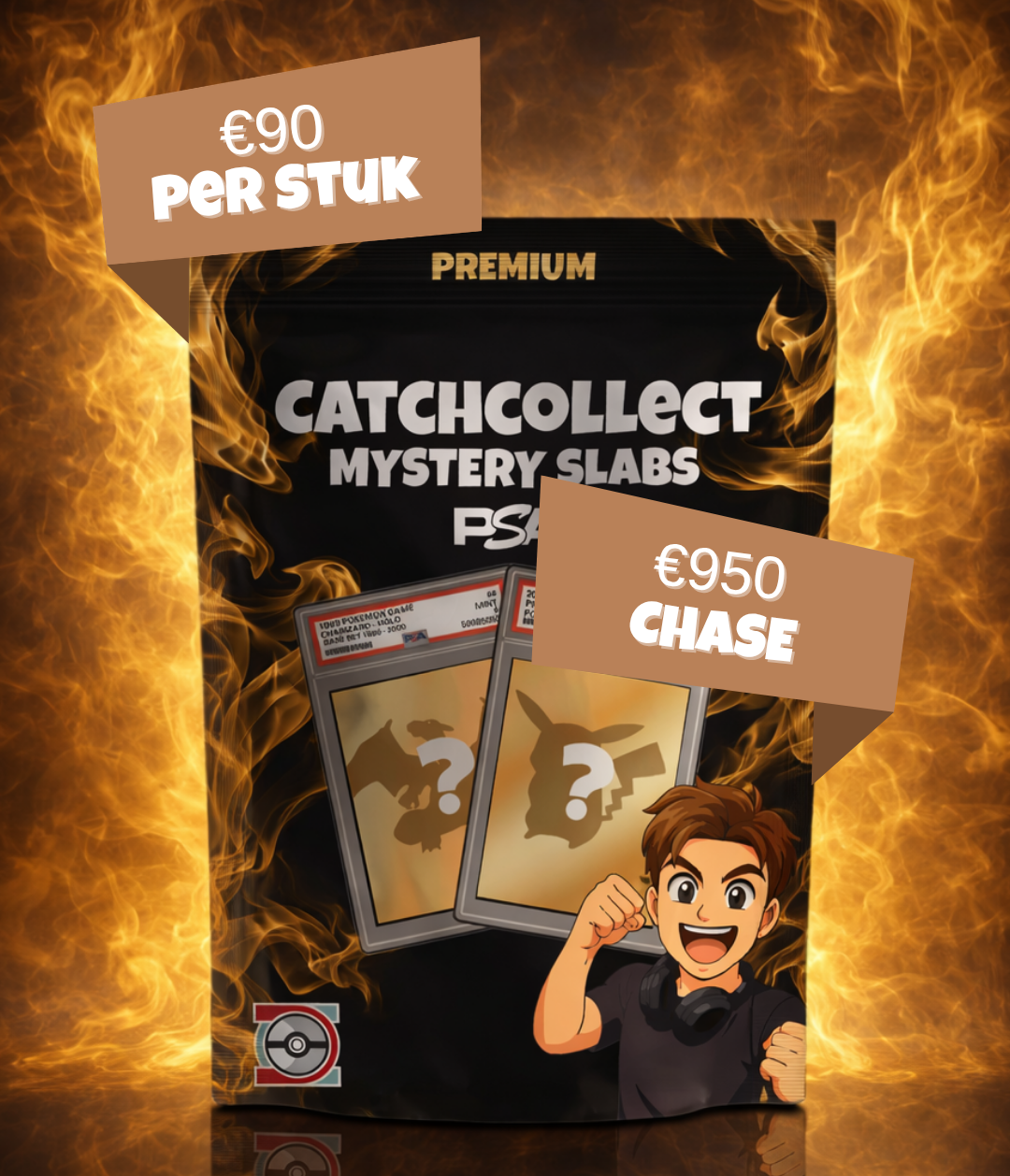 PRE ORDER! Premium CatchCollect Pokémon Mystery PSA Slab (PSA ONLY)